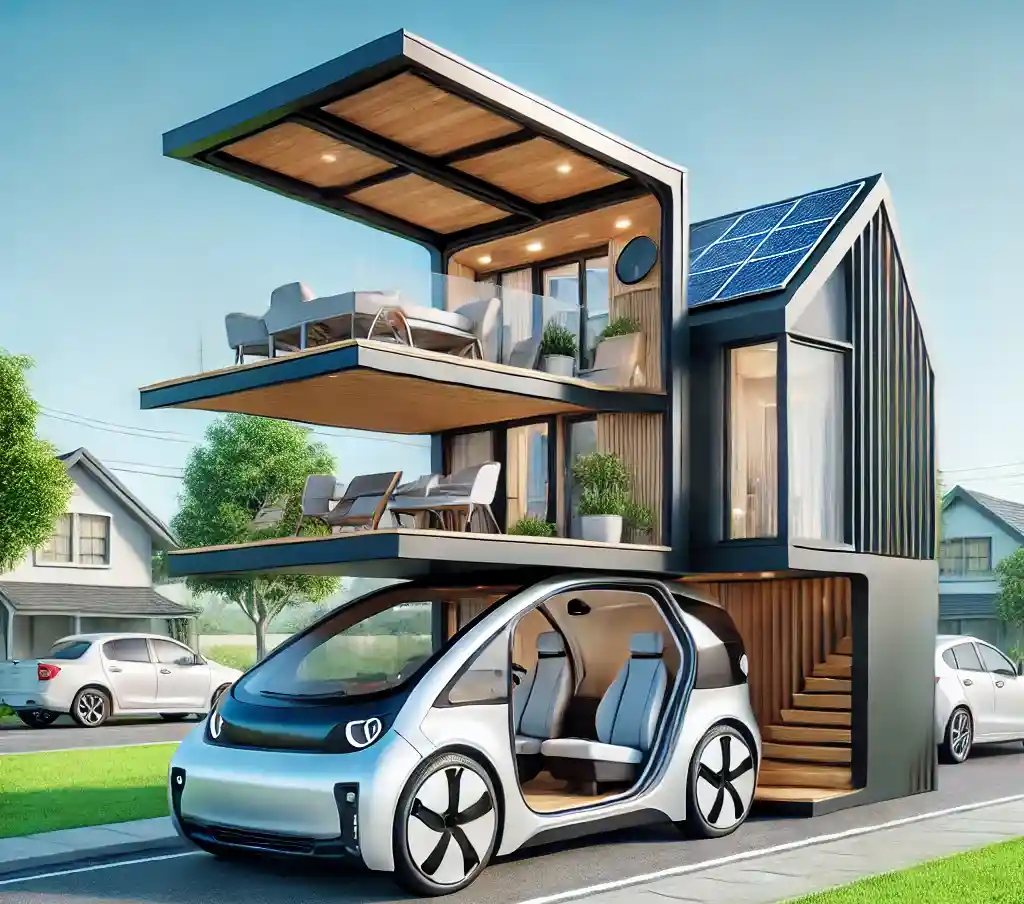 Fusion entre voiture et maison